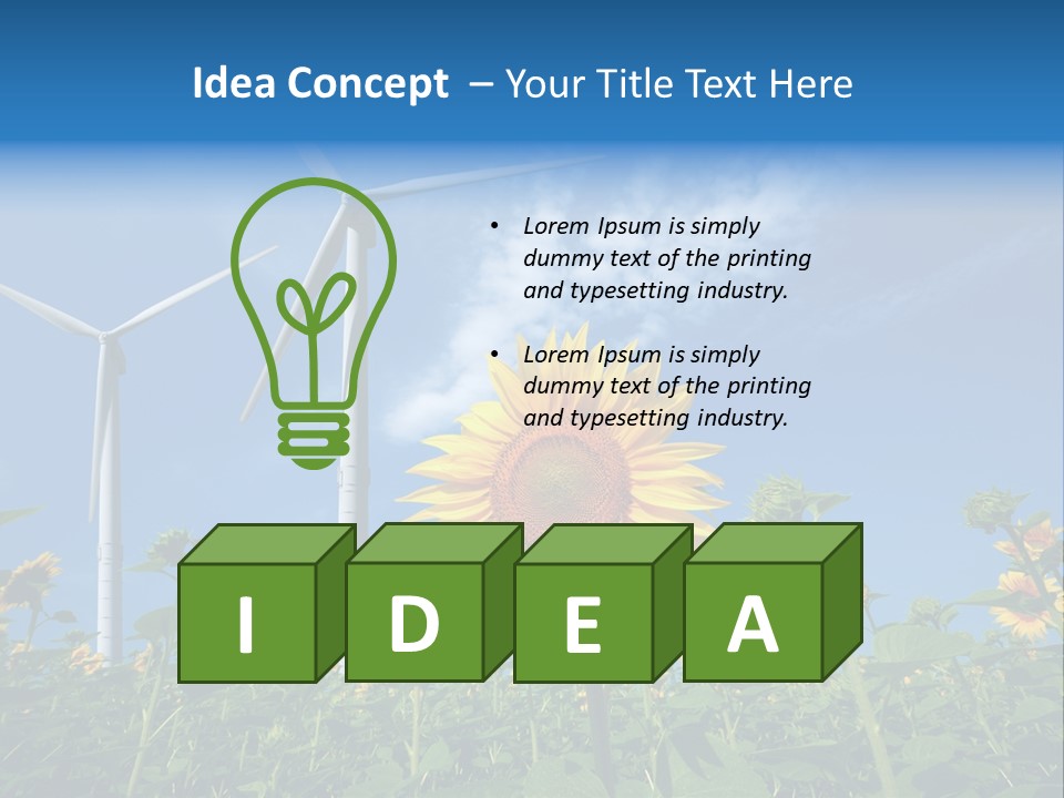 Mill Eco Yellow PowerPoint Template