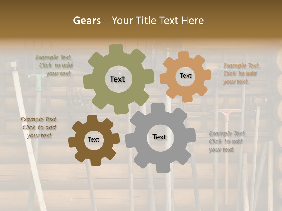 Rake Metal Design PowerPoint Template