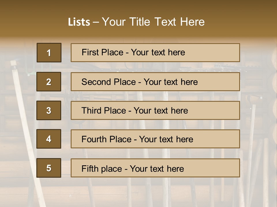 Rake Metal Design PowerPoint Template