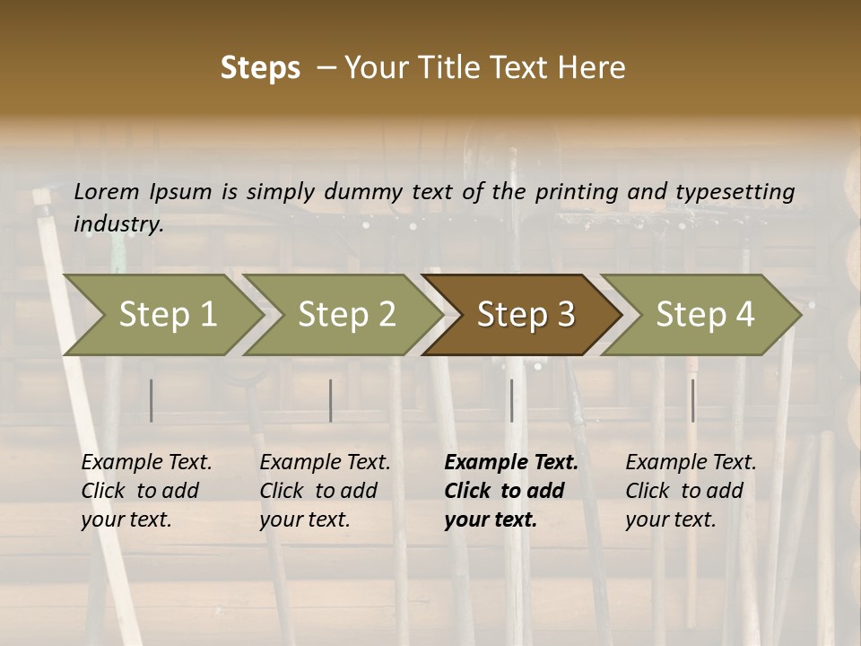 Rake Metal Design PowerPoint Template