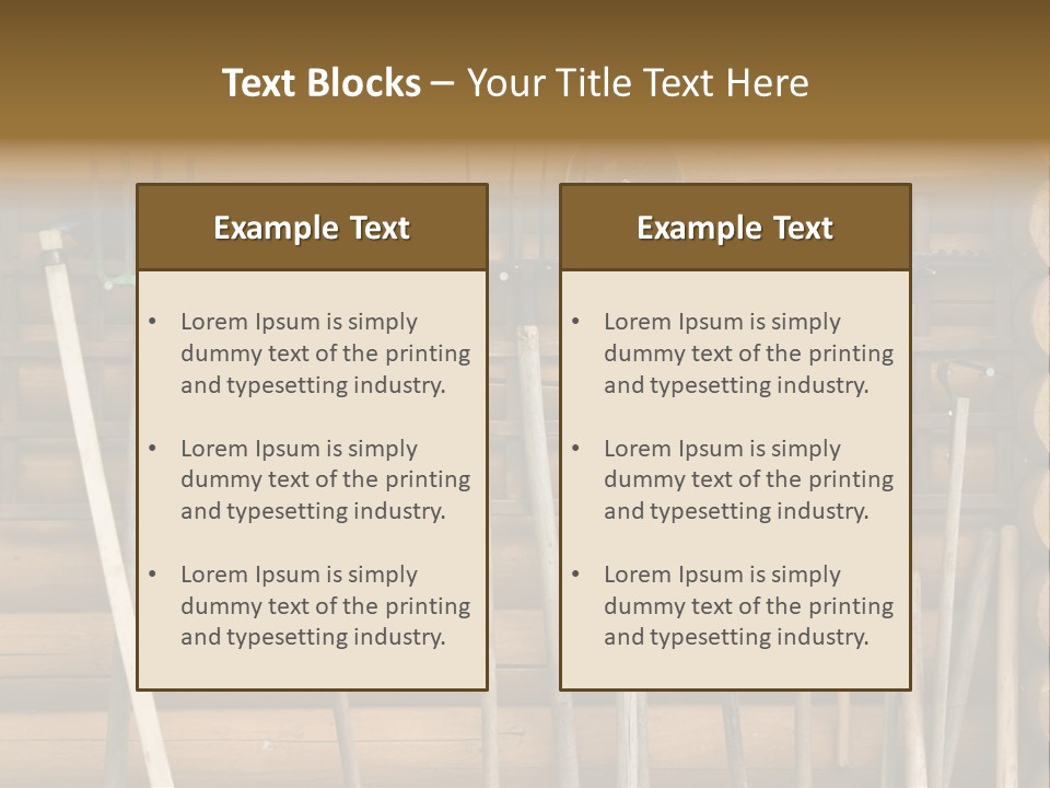Rake Metal Design PowerPoint Template
