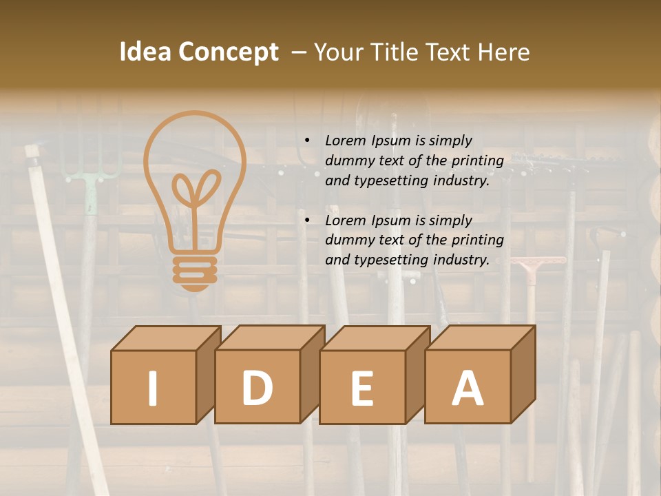 Rake Metal Design PowerPoint Template