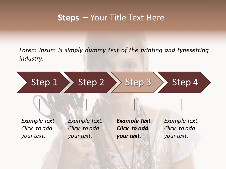 Arm Style Cutting PowerPoint Template