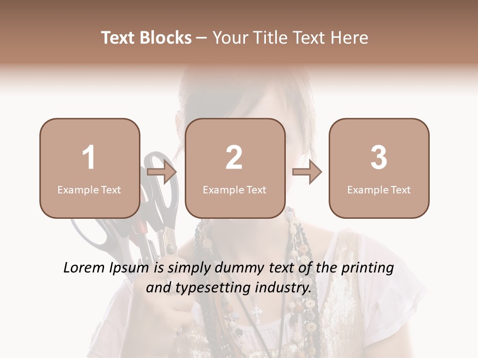 Arm Style Cutting PowerPoint Template