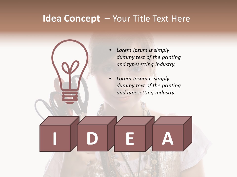 Arm Style Cutting PowerPoint Template