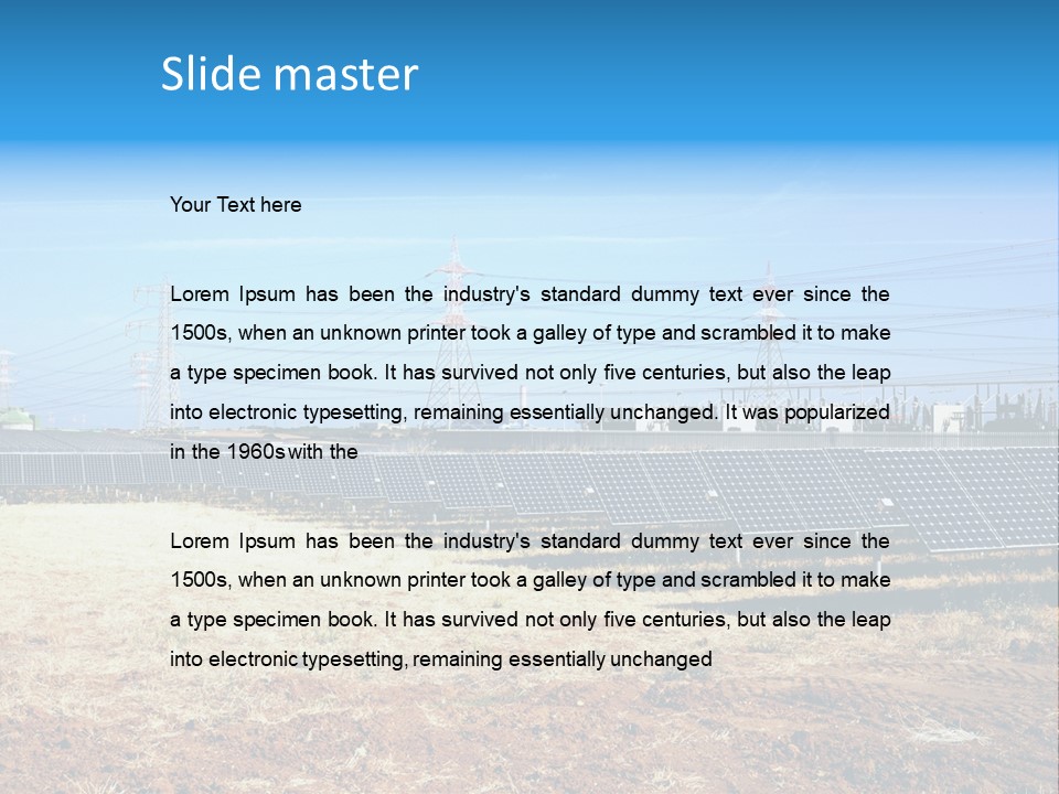 Energy Ground Environment PowerPoint Template