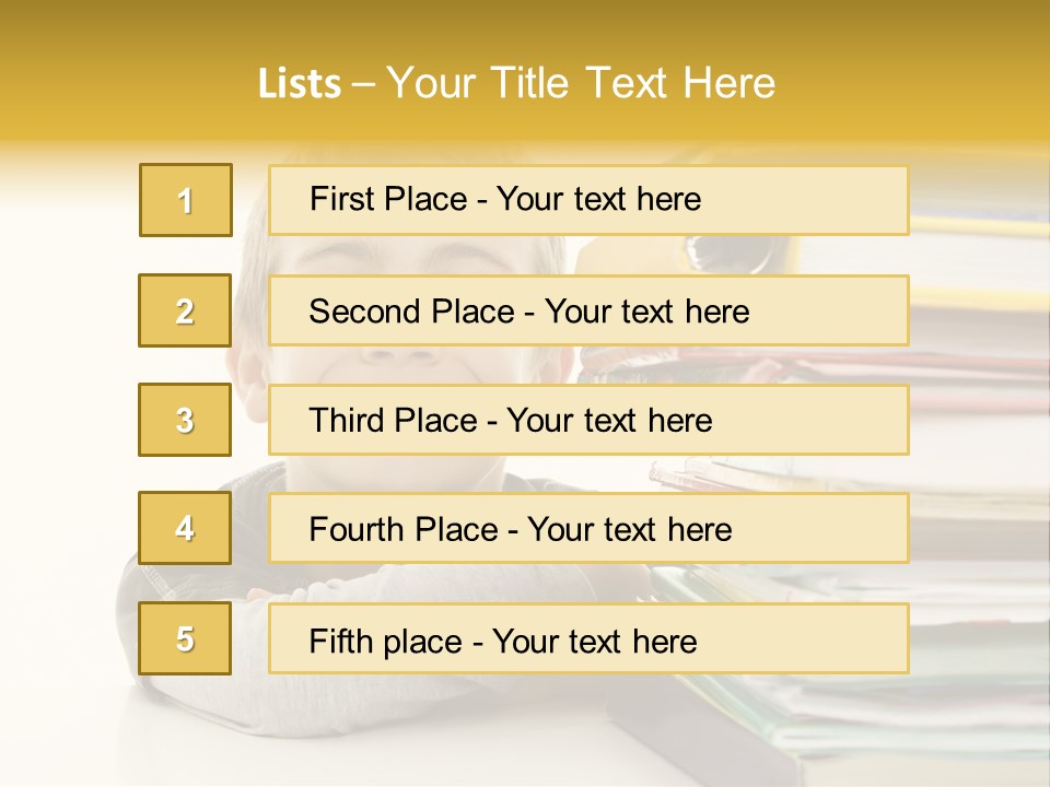 Textbooks Lifestyle Youth PowerPoint Template