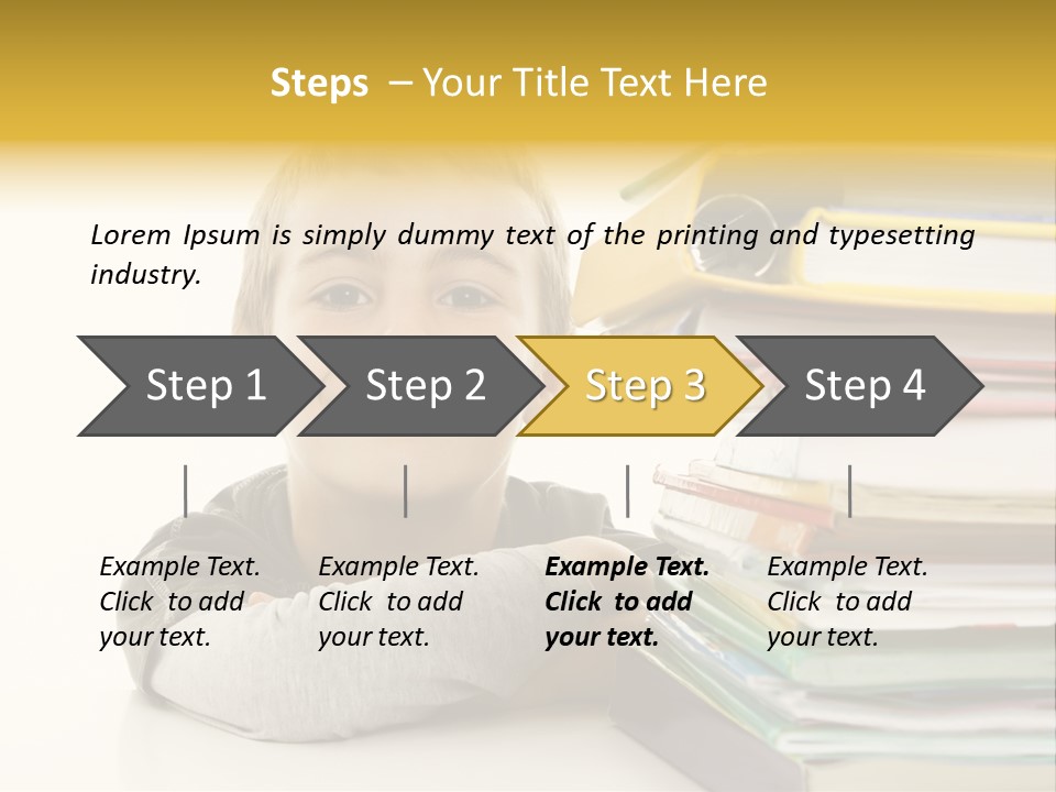 Textbooks Lifestyle Youth PowerPoint Template