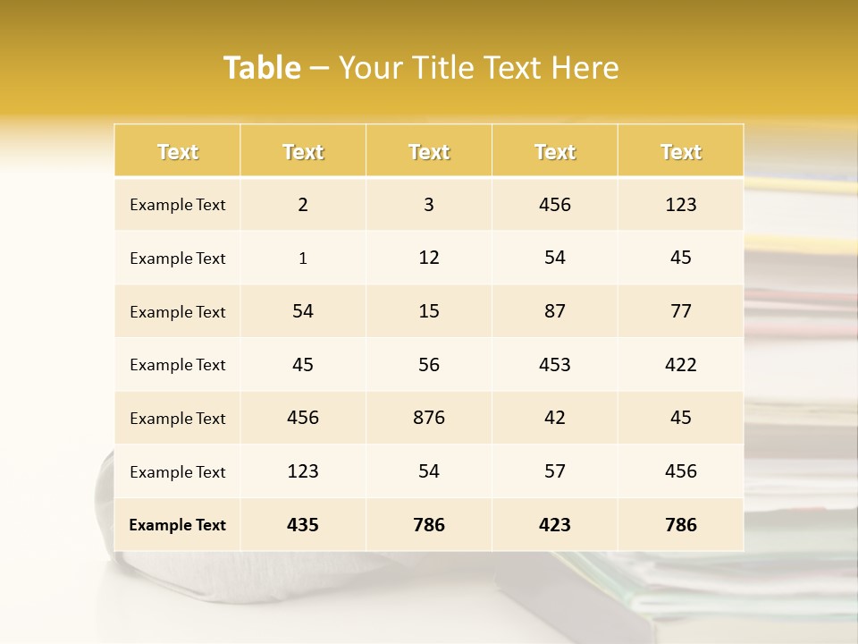 Textbooks Lifestyle Youth PowerPoint Template