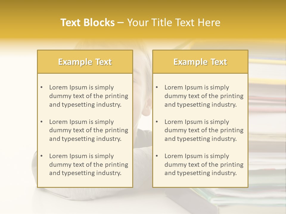 Textbooks Lifestyle Youth PowerPoint Template