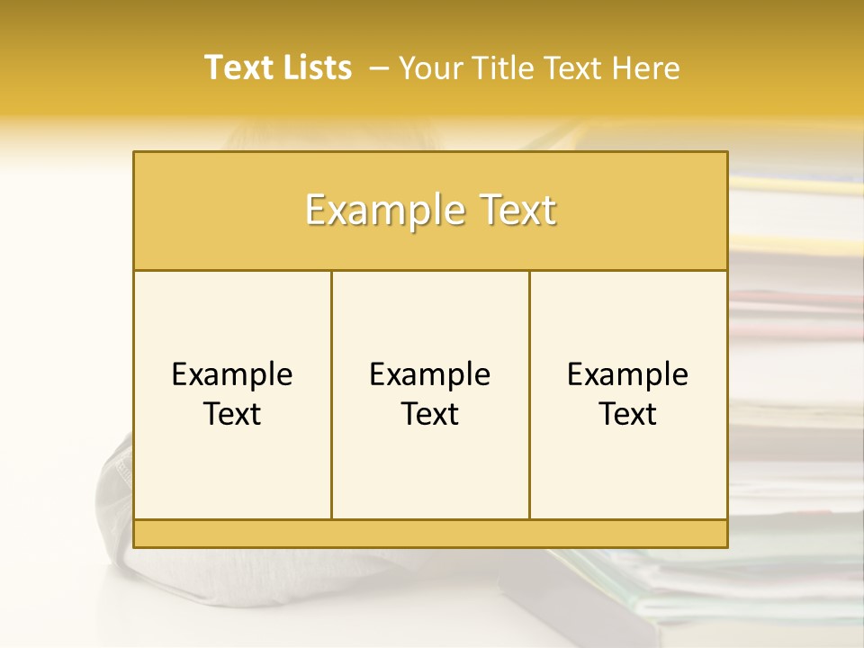 Textbooks Lifestyle Youth PowerPoint Template