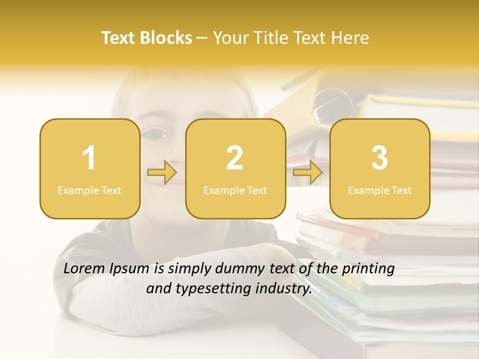 Textbooks Lifestyle Youth PowerPoint Template