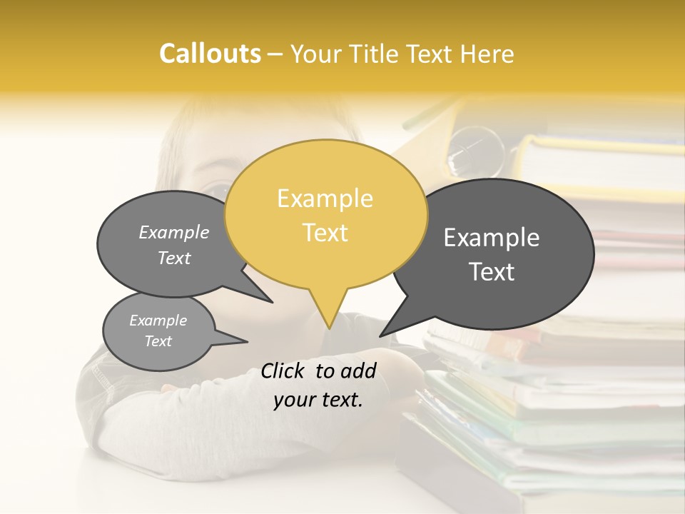 Textbooks Lifestyle Youth PowerPoint Template