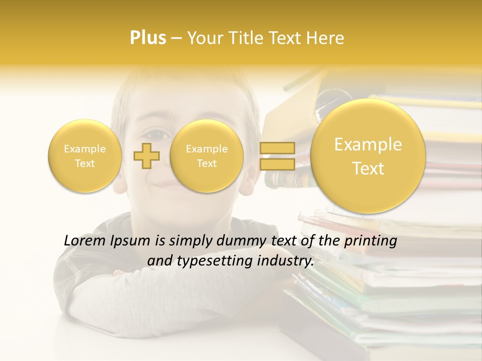 Textbooks Lifestyle Youth PowerPoint Template