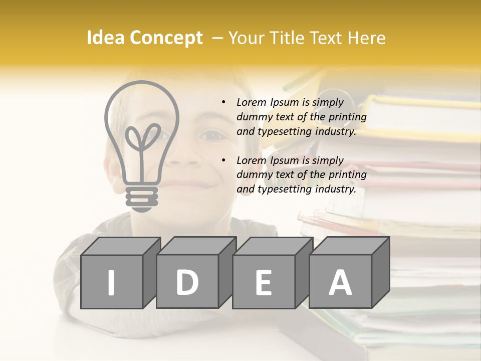 Textbooks Lifestyle Youth PowerPoint Template