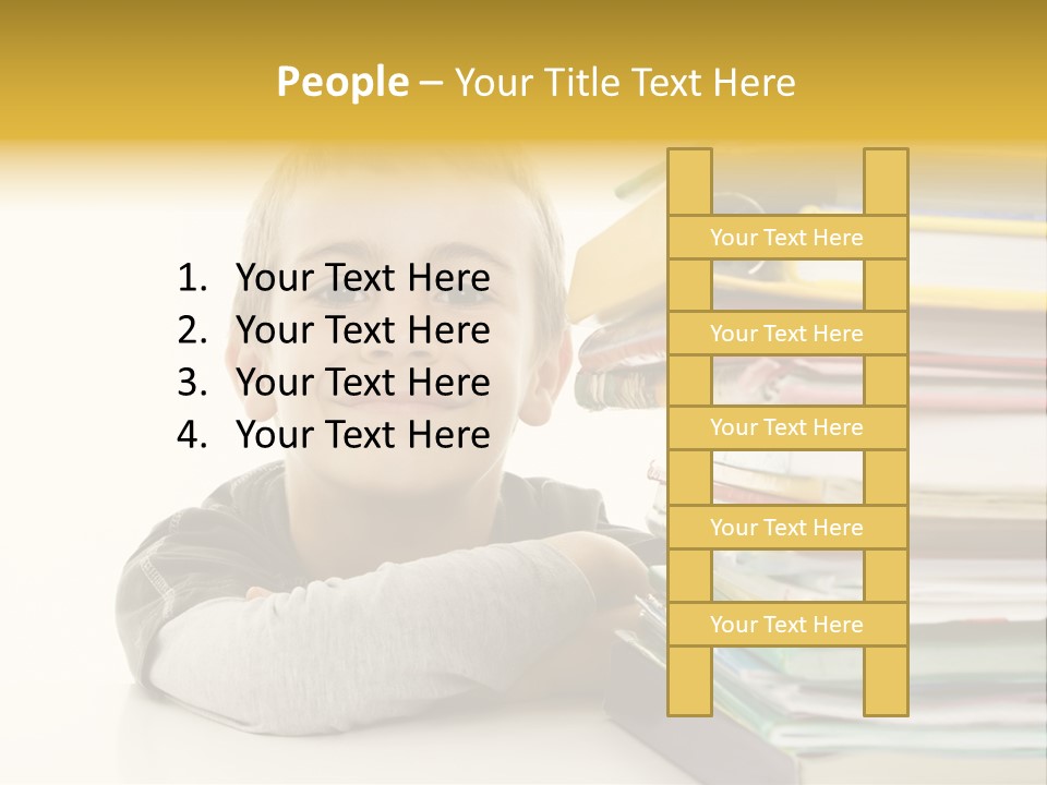 Textbooks Lifestyle Youth PowerPoint Template