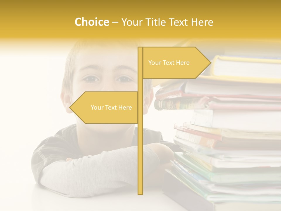 Textbooks Lifestyle Youth PowerPoint Template
