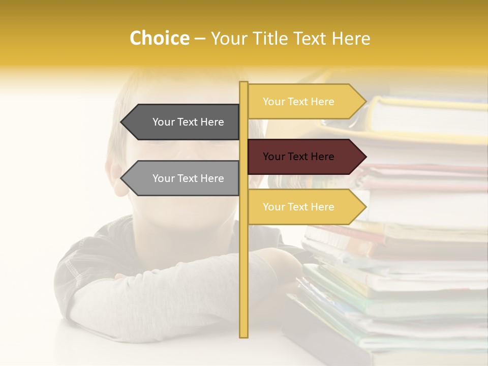 Textbooks Lifestyle Youth PowerPoint Template