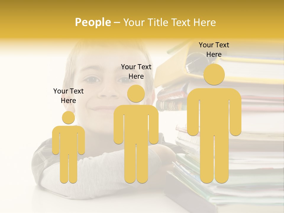 Textbooks Lifestyle Youth PowerPoint Template