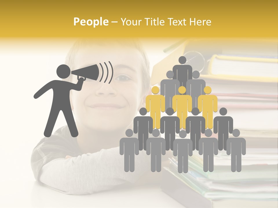 Textbooks Lifestyle Youth PowerPoint Template