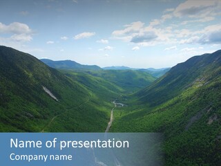 New Hampshire Trails PowerPoint Template