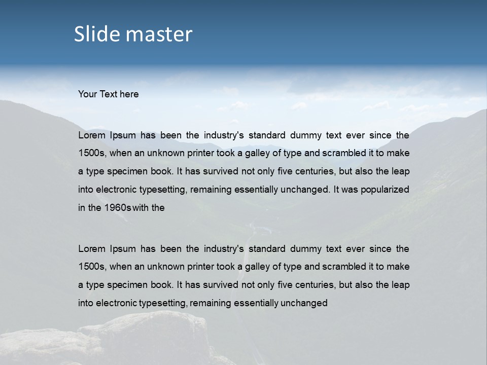 New Hampshire Trails PowerPoint Template