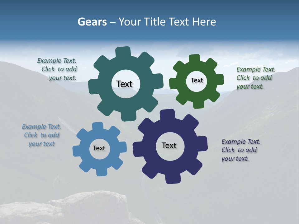 New Hampshire Trails PowerPoint Template