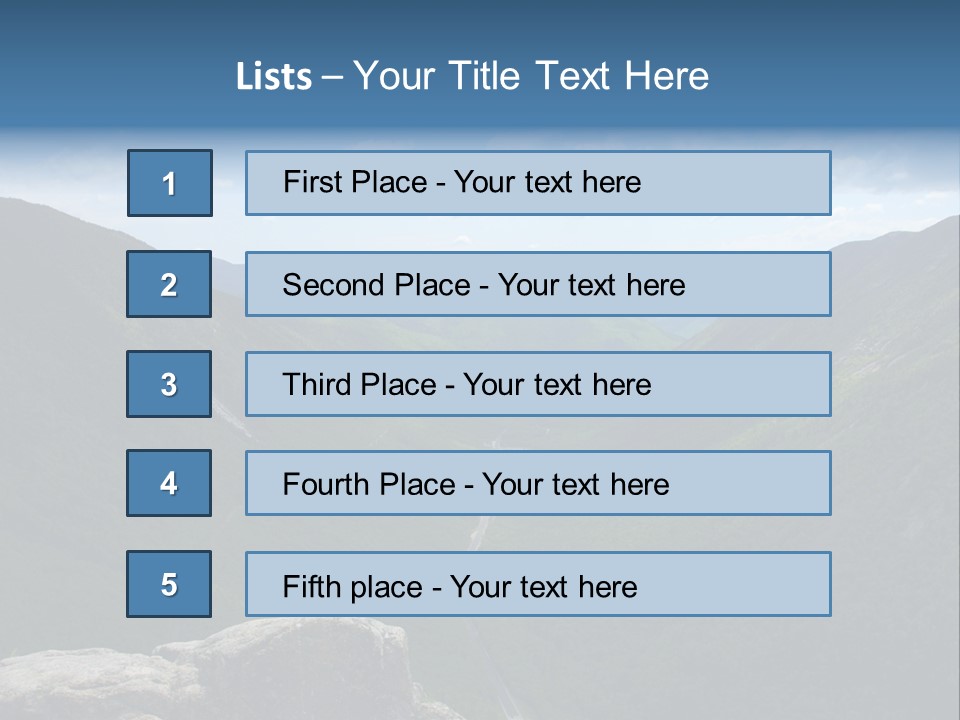 New Hampshire Trails PowerPoint Template