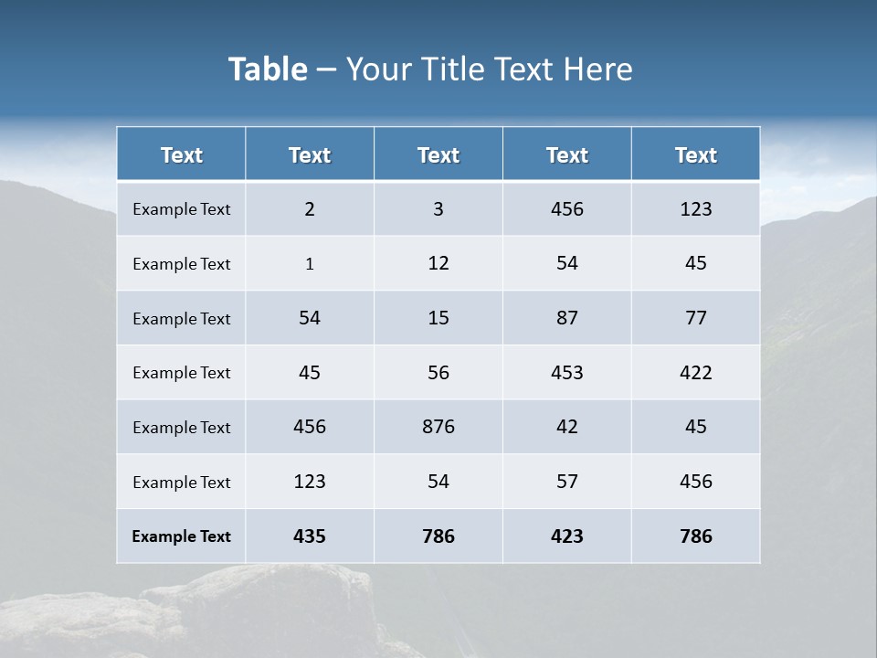 New Hampshire Trails PowerPoint Template