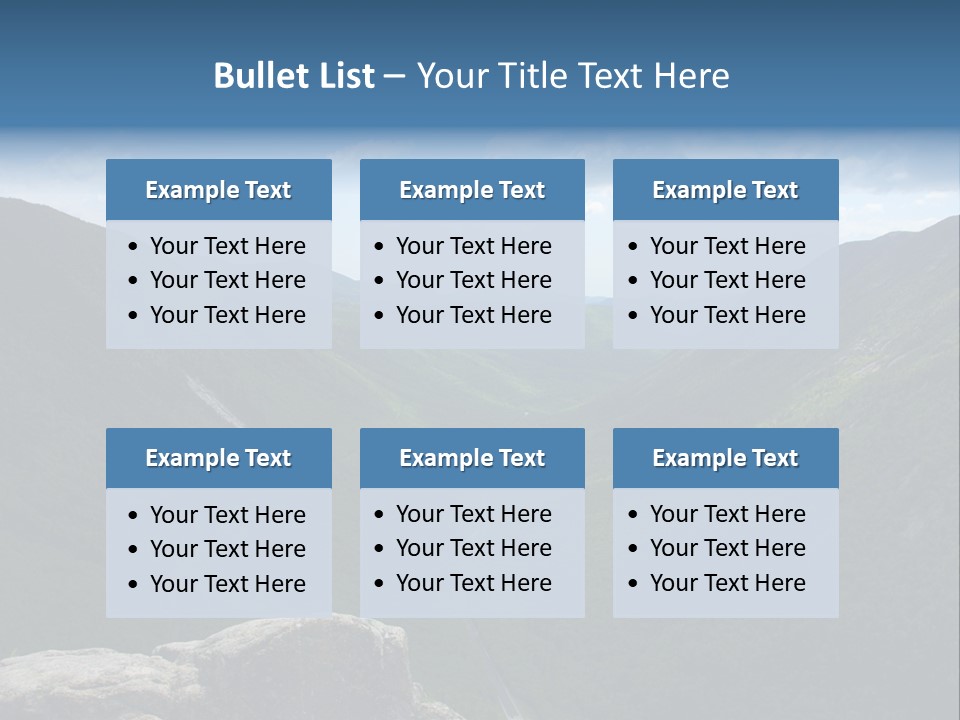 New Hampshire Trails PowerPoint Template