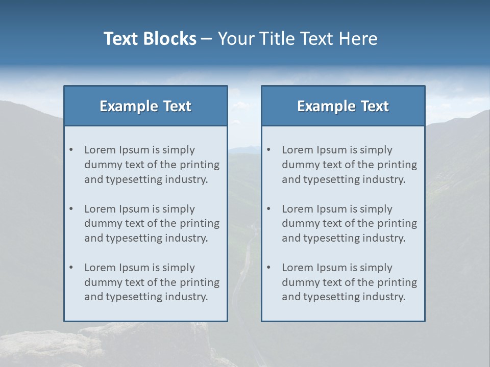 New Hampshire Trails PowerPoint Template