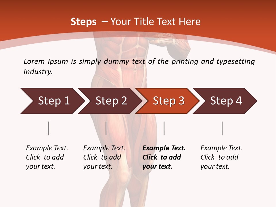 Fitness Health Thorax PowerPoint Template