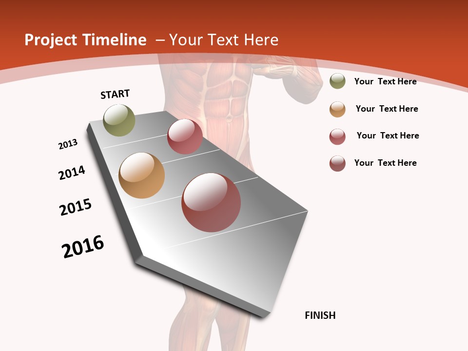 Fitness Health Thorax PowerPoint Template