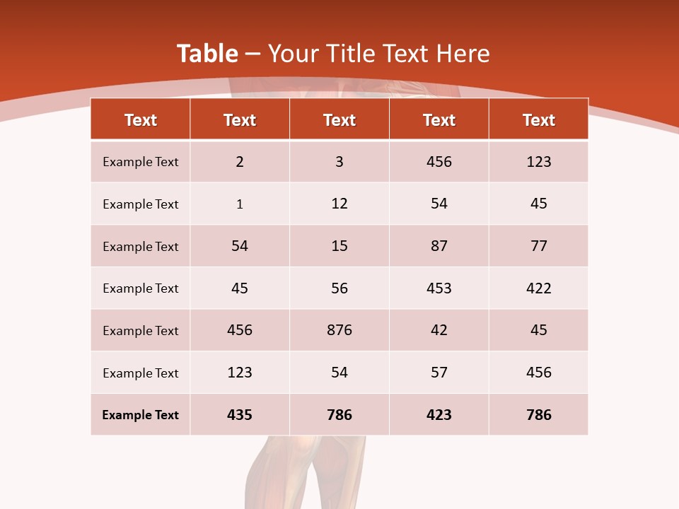Fitness Health Thorax PowerPoint Template