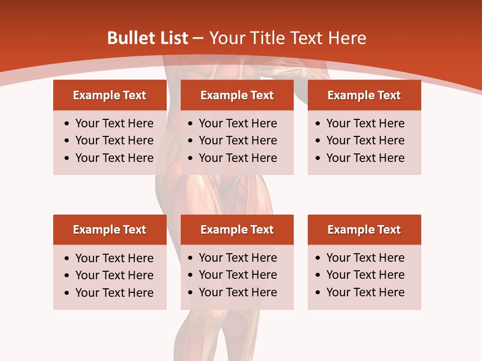 Fitness Health Thorax PowerPoint Template
