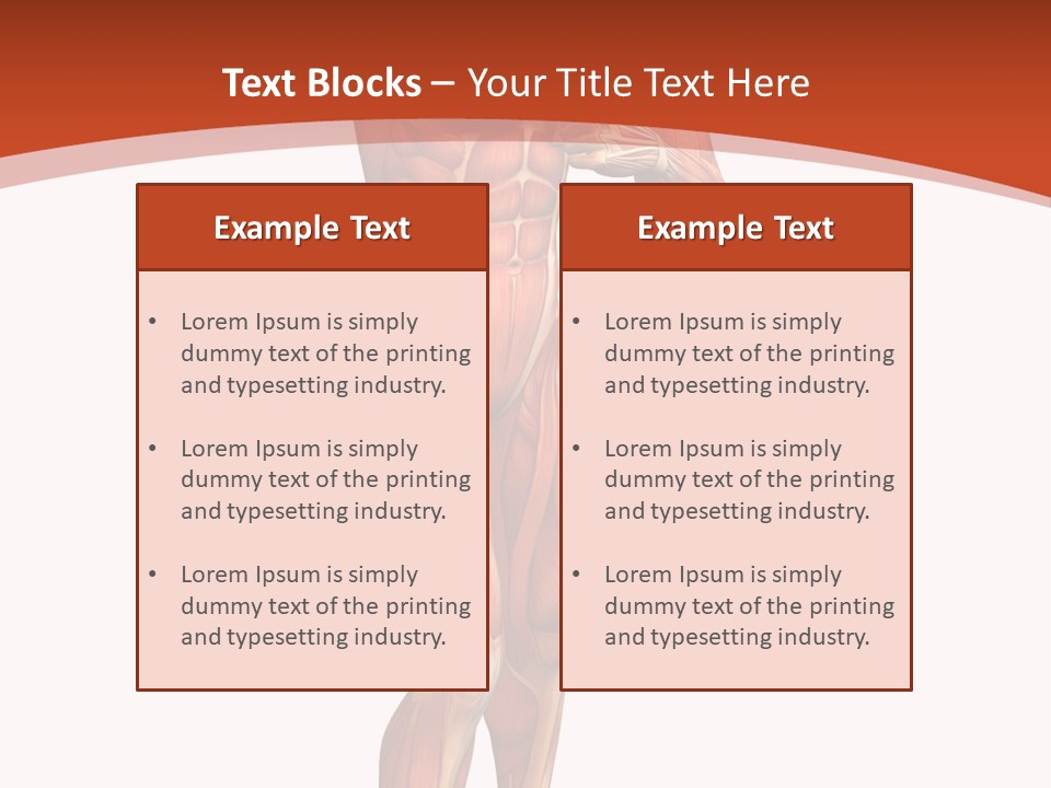 Fitness Health Thorax PowerPoint Template