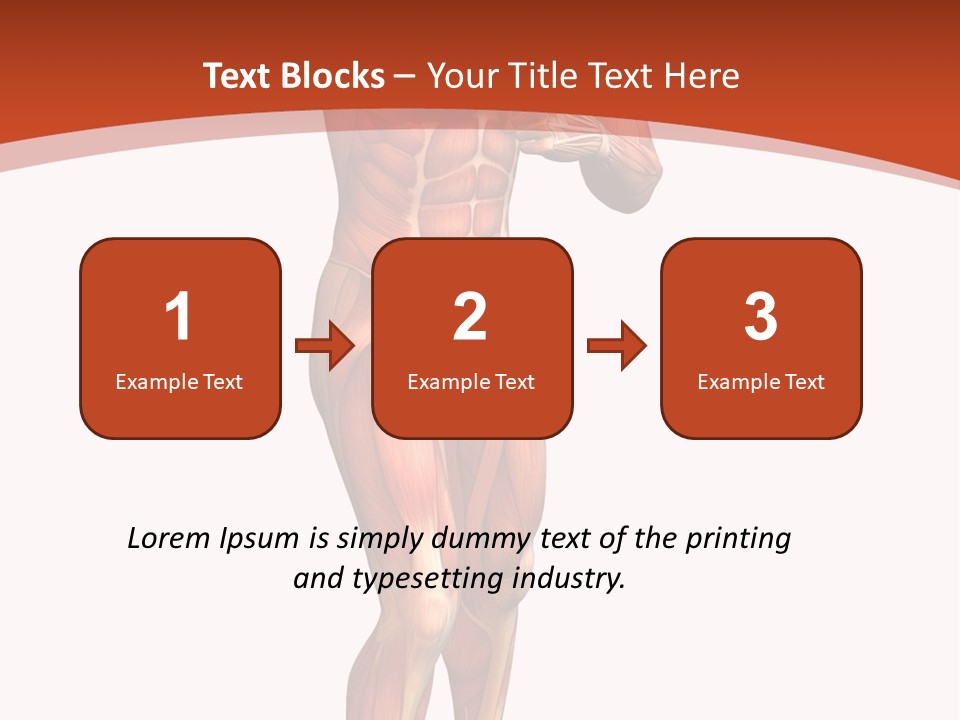 Fitness Health Thorax PowerPoint Template