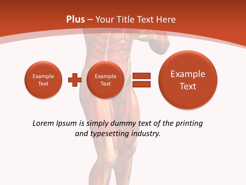 Fitness Health Thorax PowerPoint Template