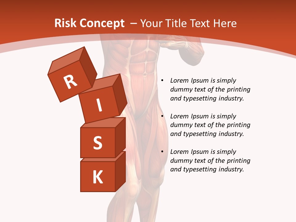 Fitness Health Thorax PowerPoint Template