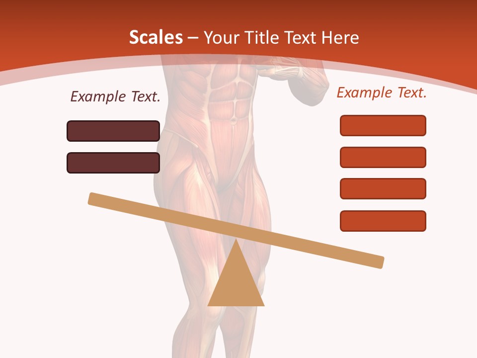Fitness Health Thorax PowerPoint Template