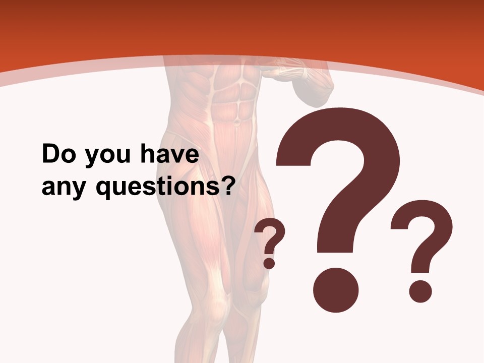 Fitness Health Thorax PowerPoint Template