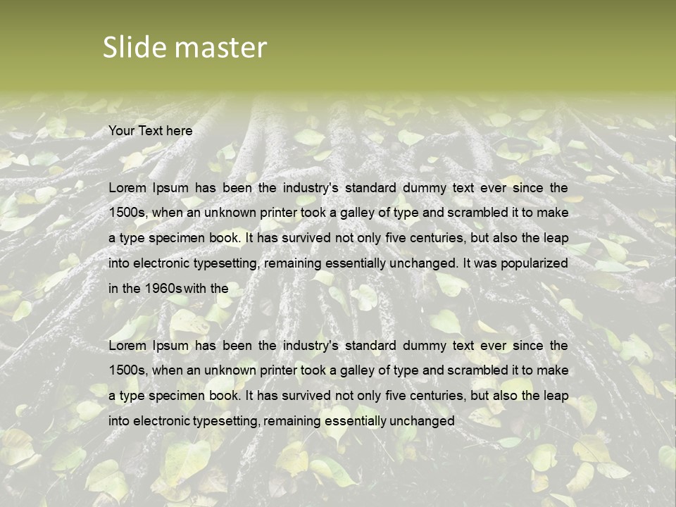 Park Pattern Background PowerPoint Template