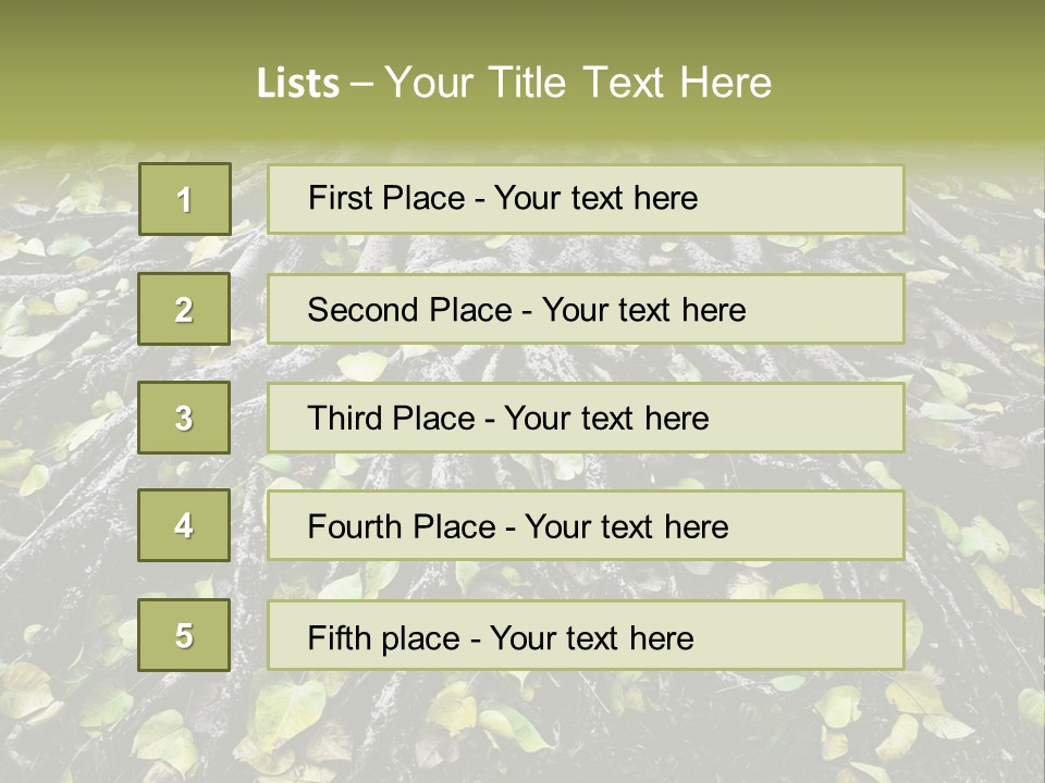 Park Pattern Background PowerPoint Template