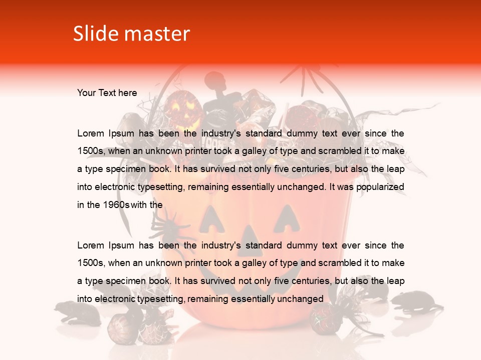 White Mice Halloween PowerPoint Template
