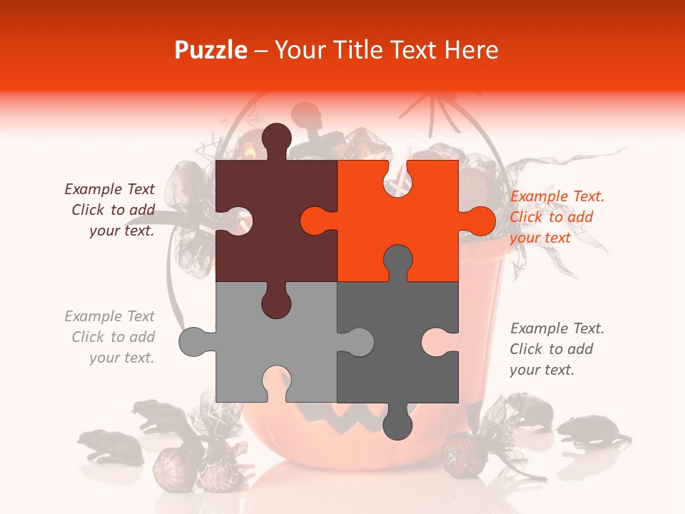 White Mice Halloween PowerPoint Template