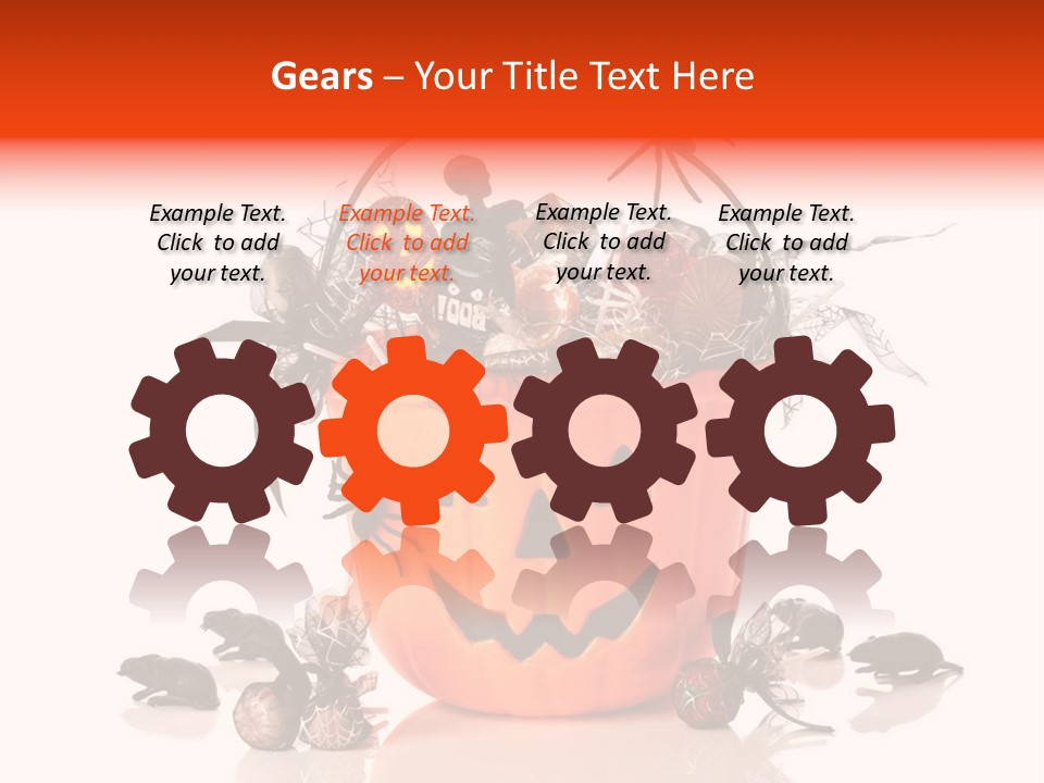 White Mice Halloween PowerPoint Template