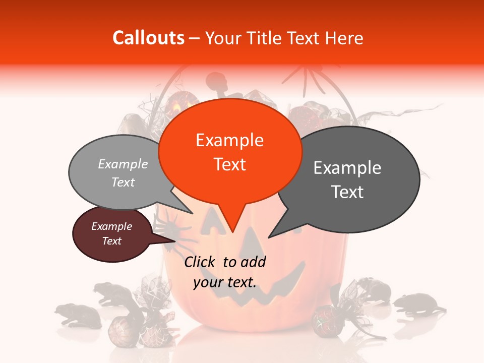 White Mice Halloween PowerPoint Template