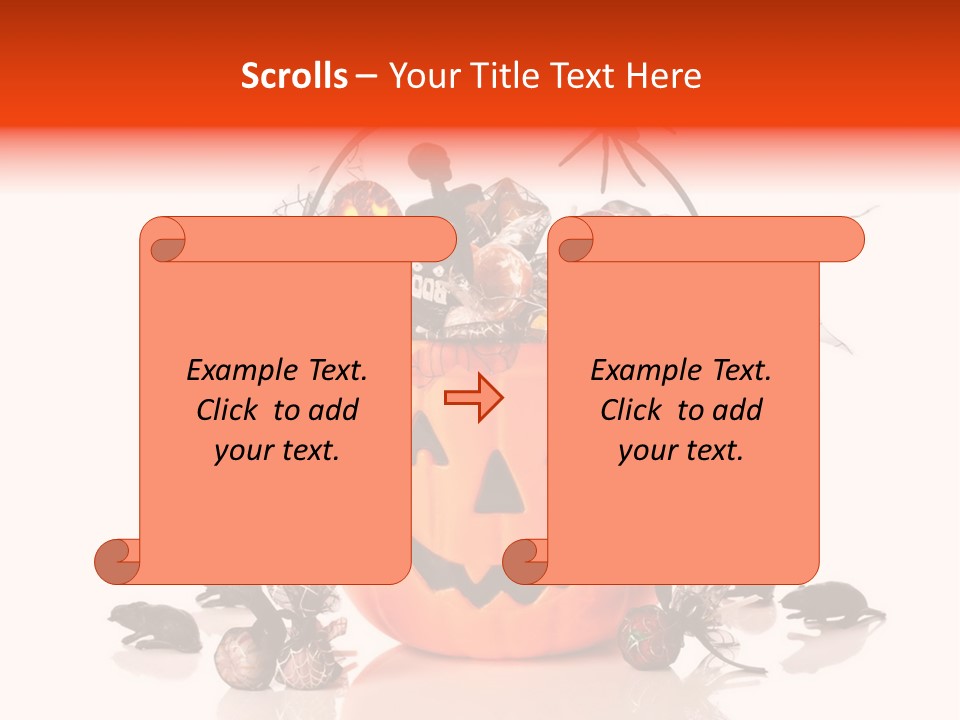 White Mice Halloween PowerPoint Template