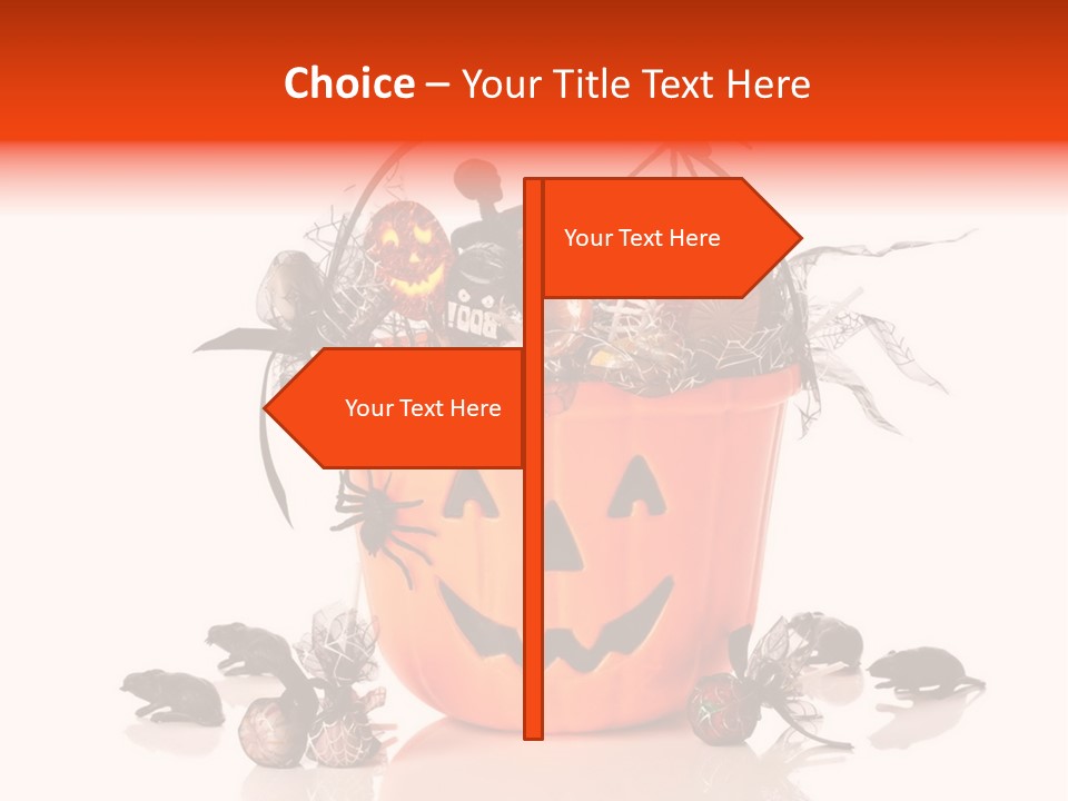 White Mice Halloween PowerPoint Template
