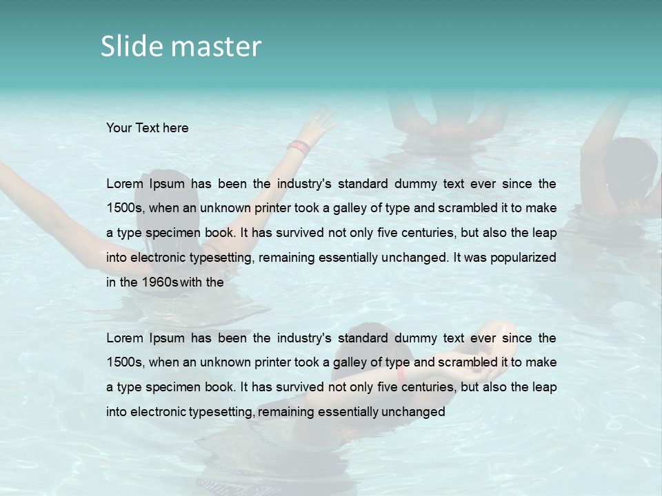 Red Sea Woman PowerPoint Template